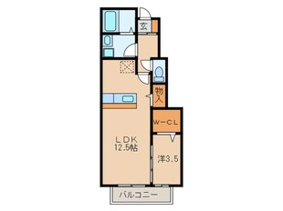 ユヒシア城北の物件間取画像